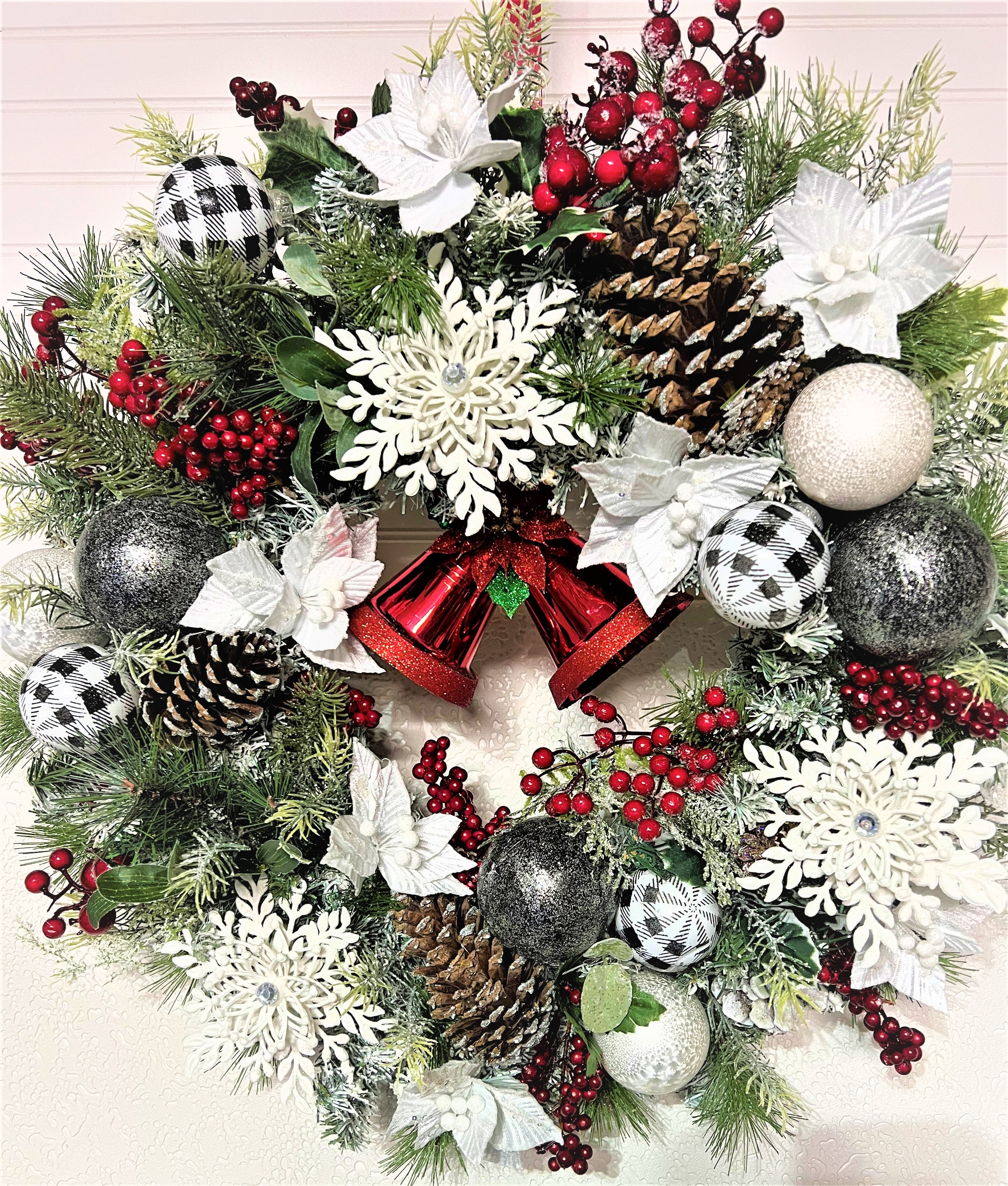 Ring The Bell Christmas Wreath 26"