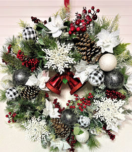 Ring The Bell Christmas Wreath 26"