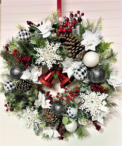 Ring The Bell Christmas Wreath 26"