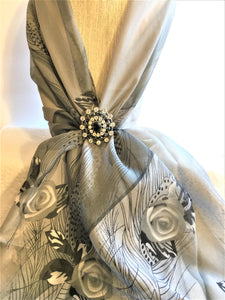 Summer Garden Scarf 58 x 20"