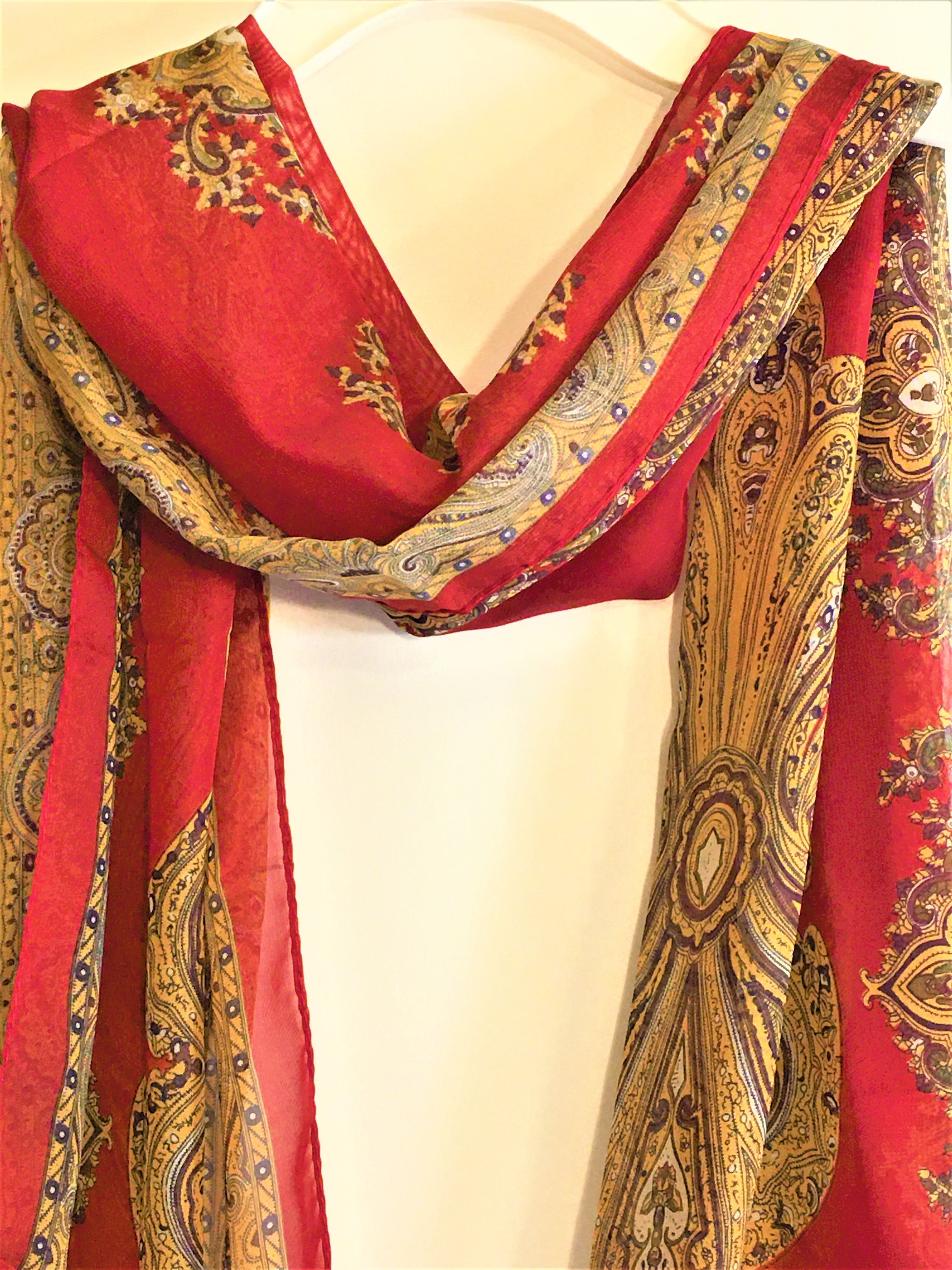 Summer Garden Scarf 58 x 20"
