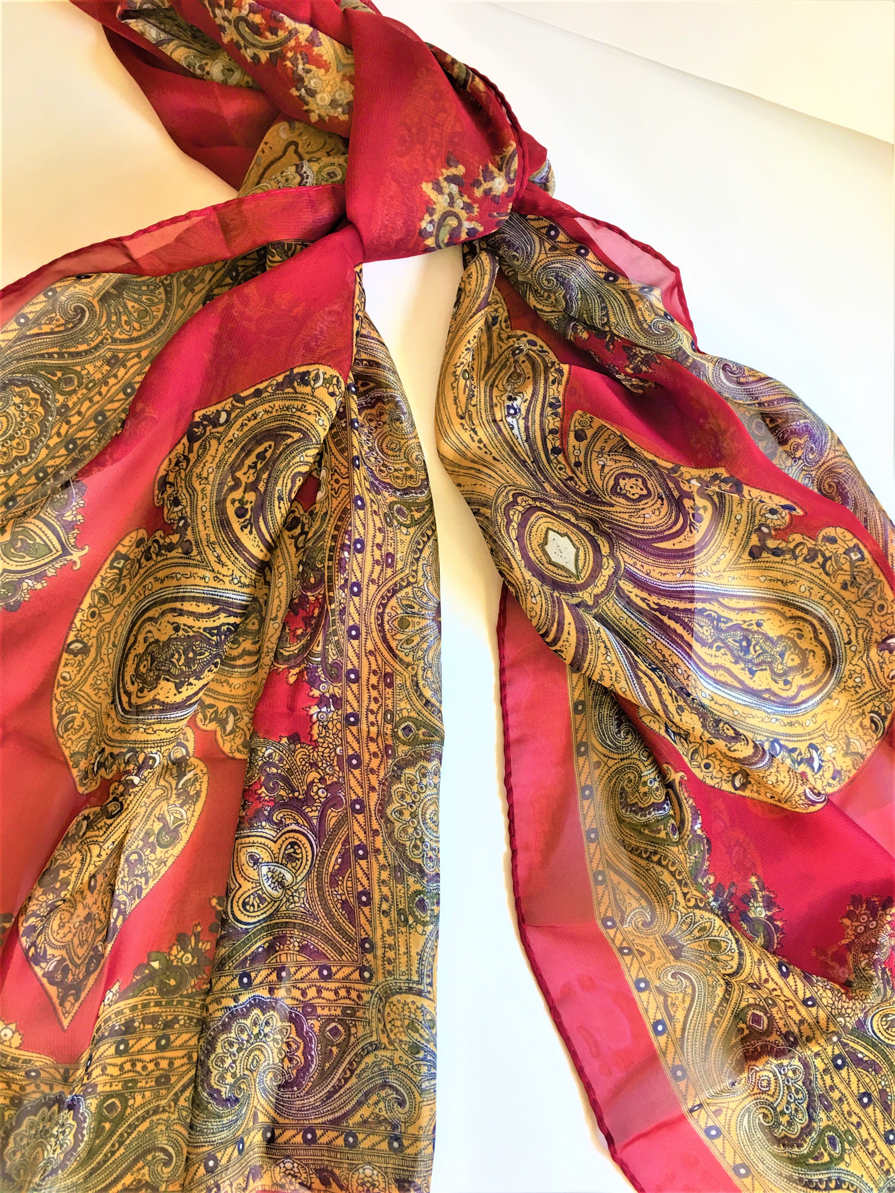 Summer Garden Scarf 58 x 20"