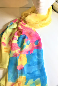 Summer Garden Scarf 58 x 20"