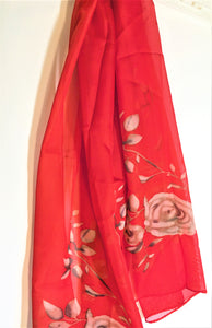 Summer Garden Scarves, 58" L X 20W  see different varietys of design and colors