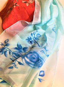 Summer Garden Scarves, 58" L X 20W  see different varietys of design and colors