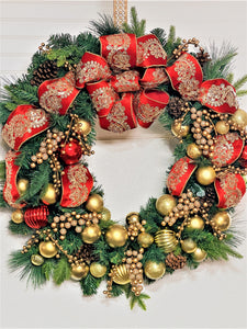 Festive Luxury Christmas Wreath 30"