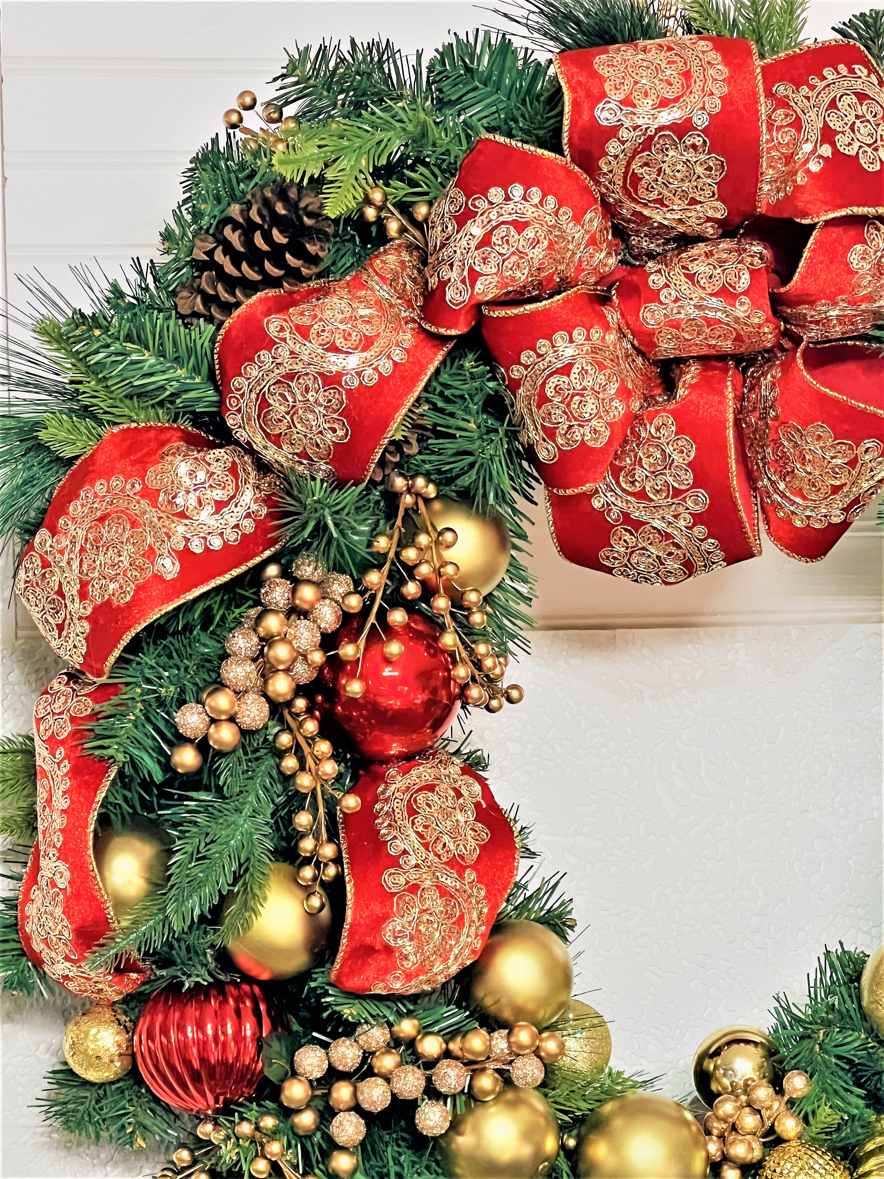 Festive Luxury Christmas Wreath 30"