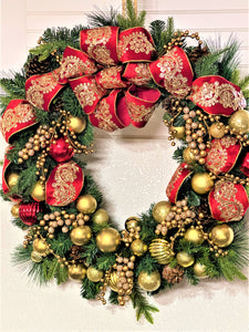 Festive Luxury Christmas Wreath 30"