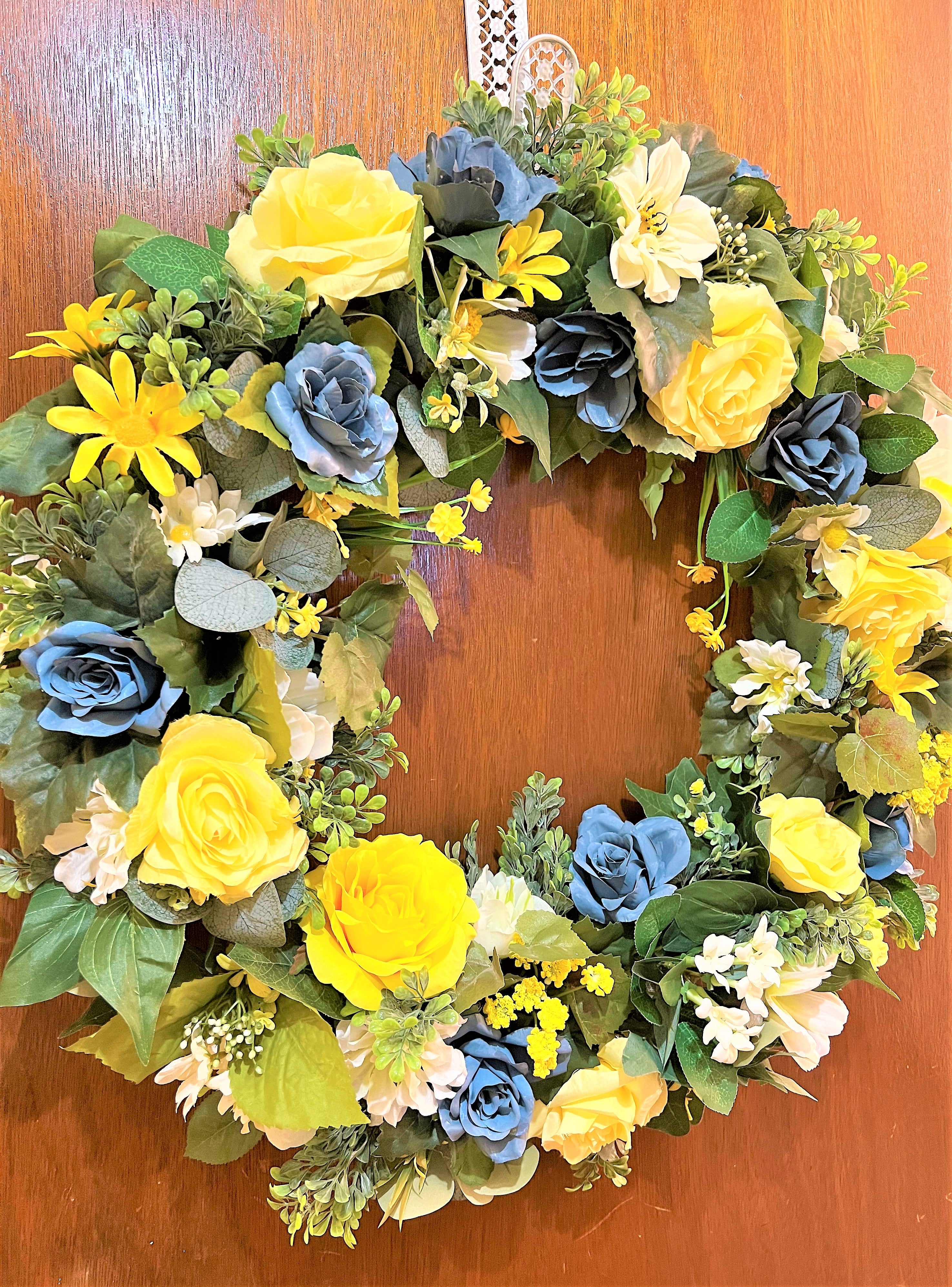 Welcome Spring /Summer/Fall Wreath 27"