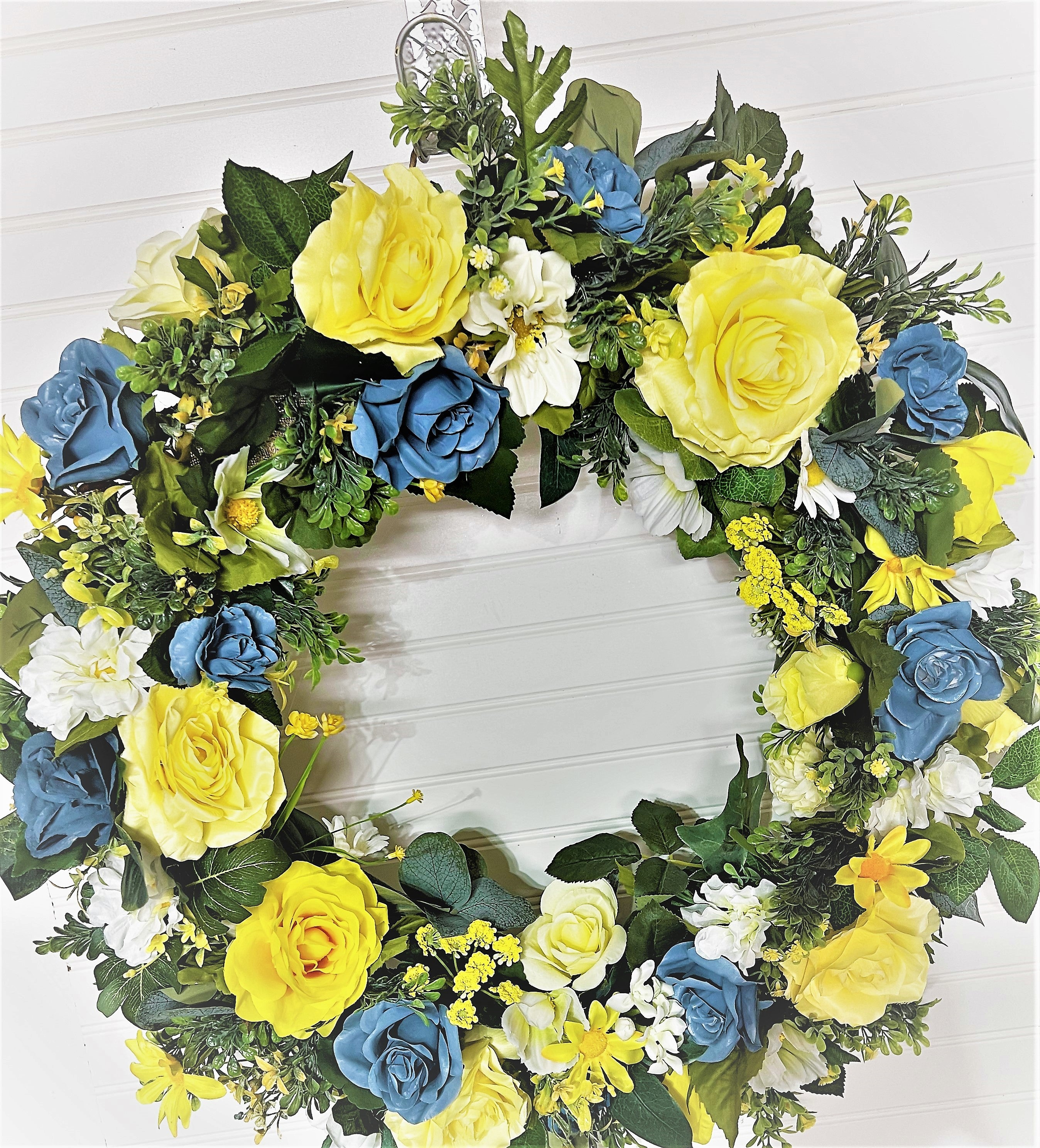 Welcome Spring Wreath 27"