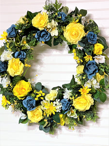 Welcome Spring /Summer/Fall Wreath 27"