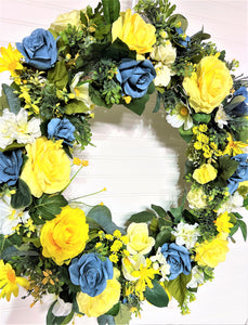 Welcome Spring Wreath 27"