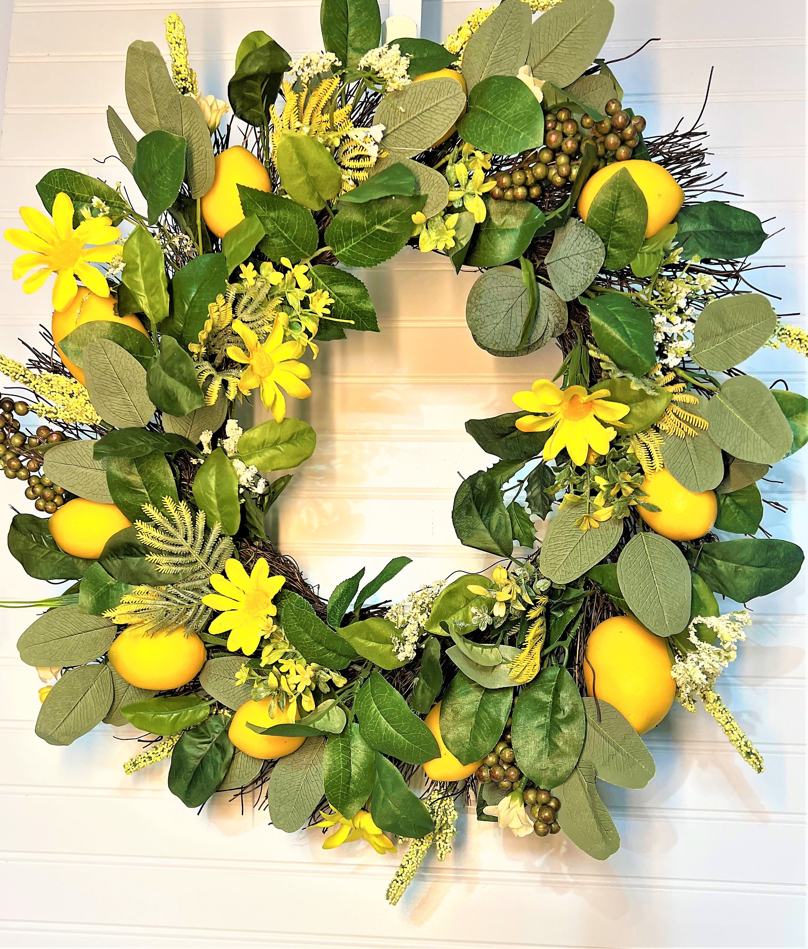 Lemon Spring/Summer Wreath 22"