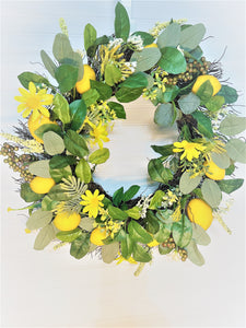 Lemon Spring/Summer Wreath 24"