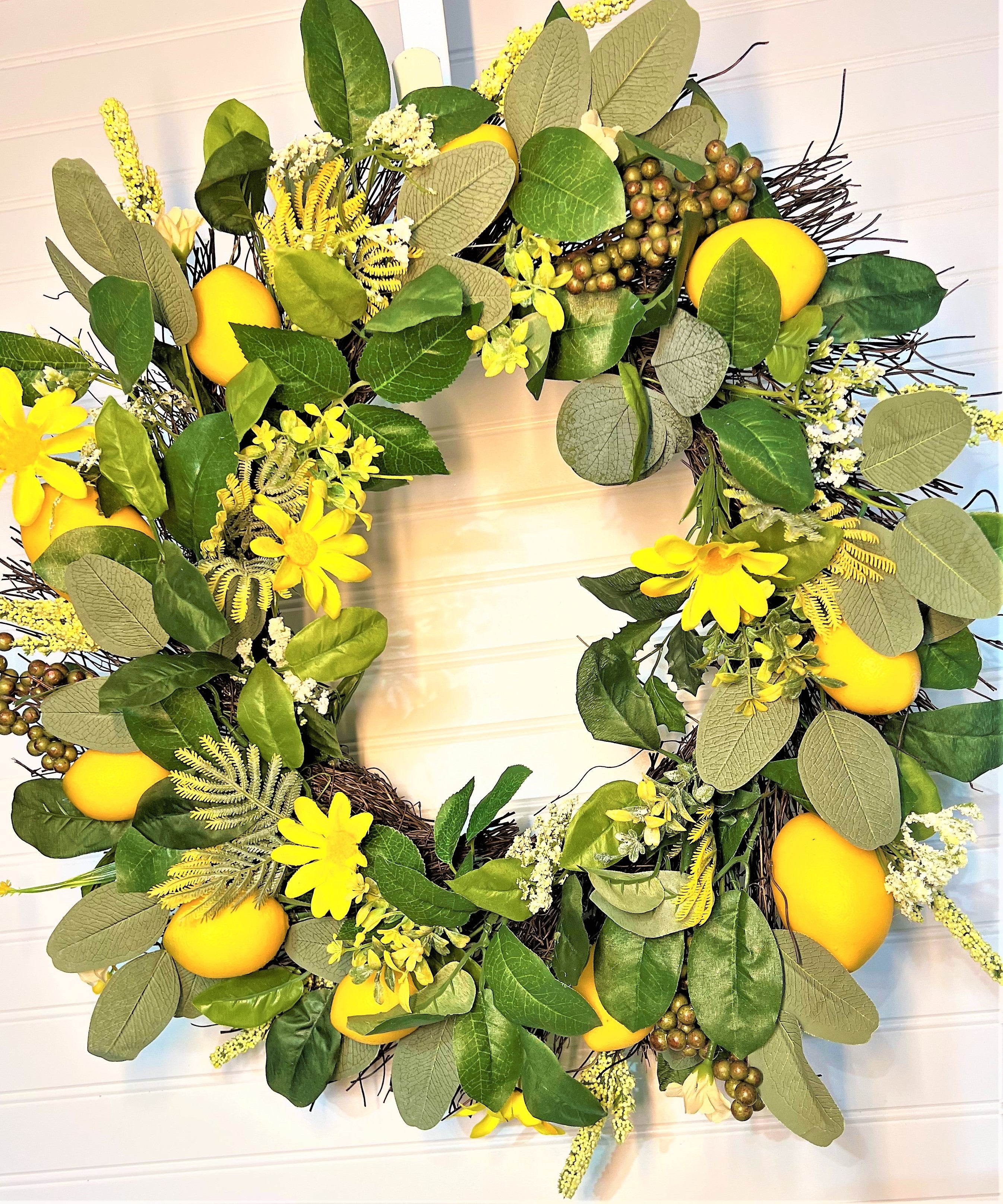Lemon Spring/Summer Wreath 24"