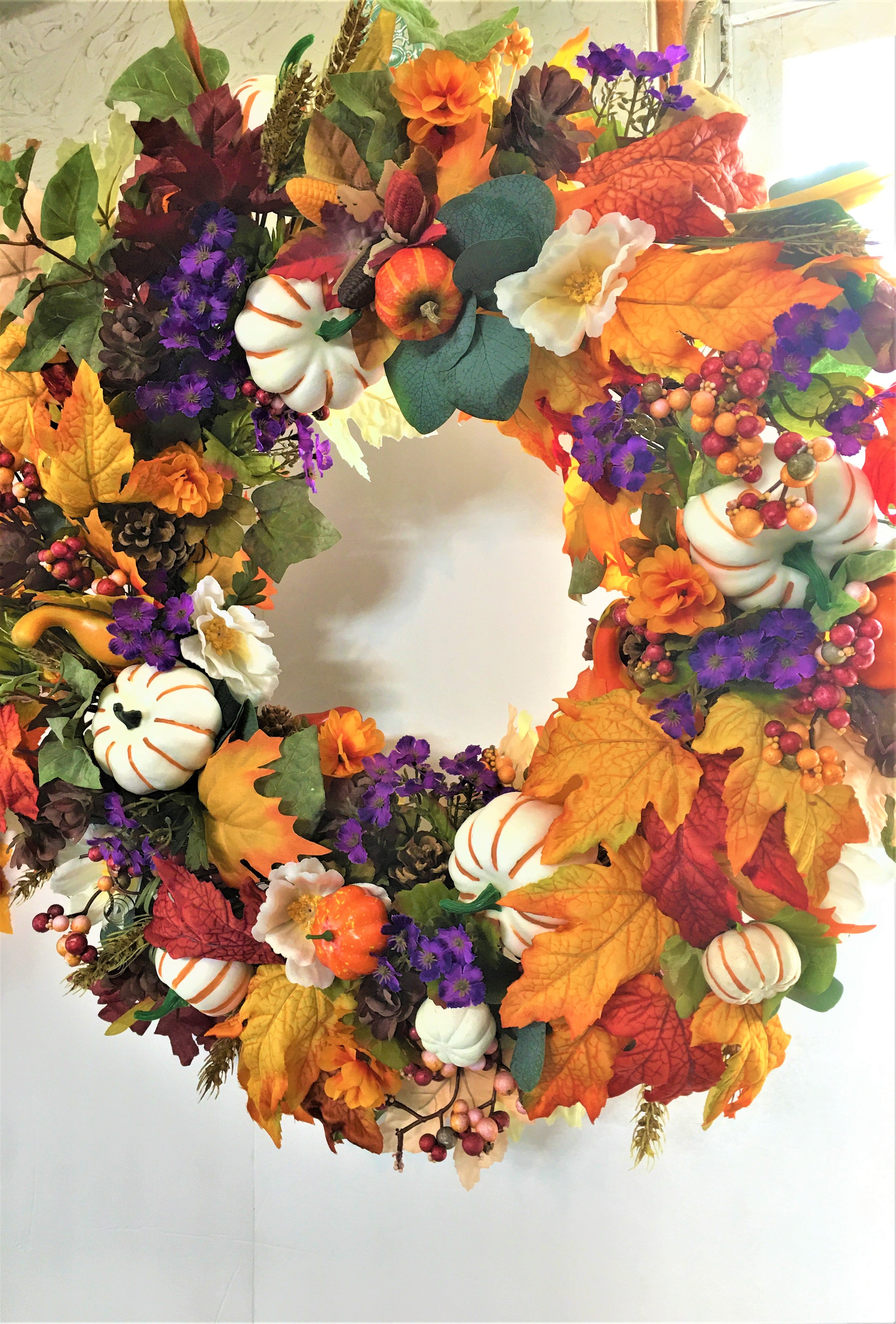 Fall Harvest Berry Wreath,  26"