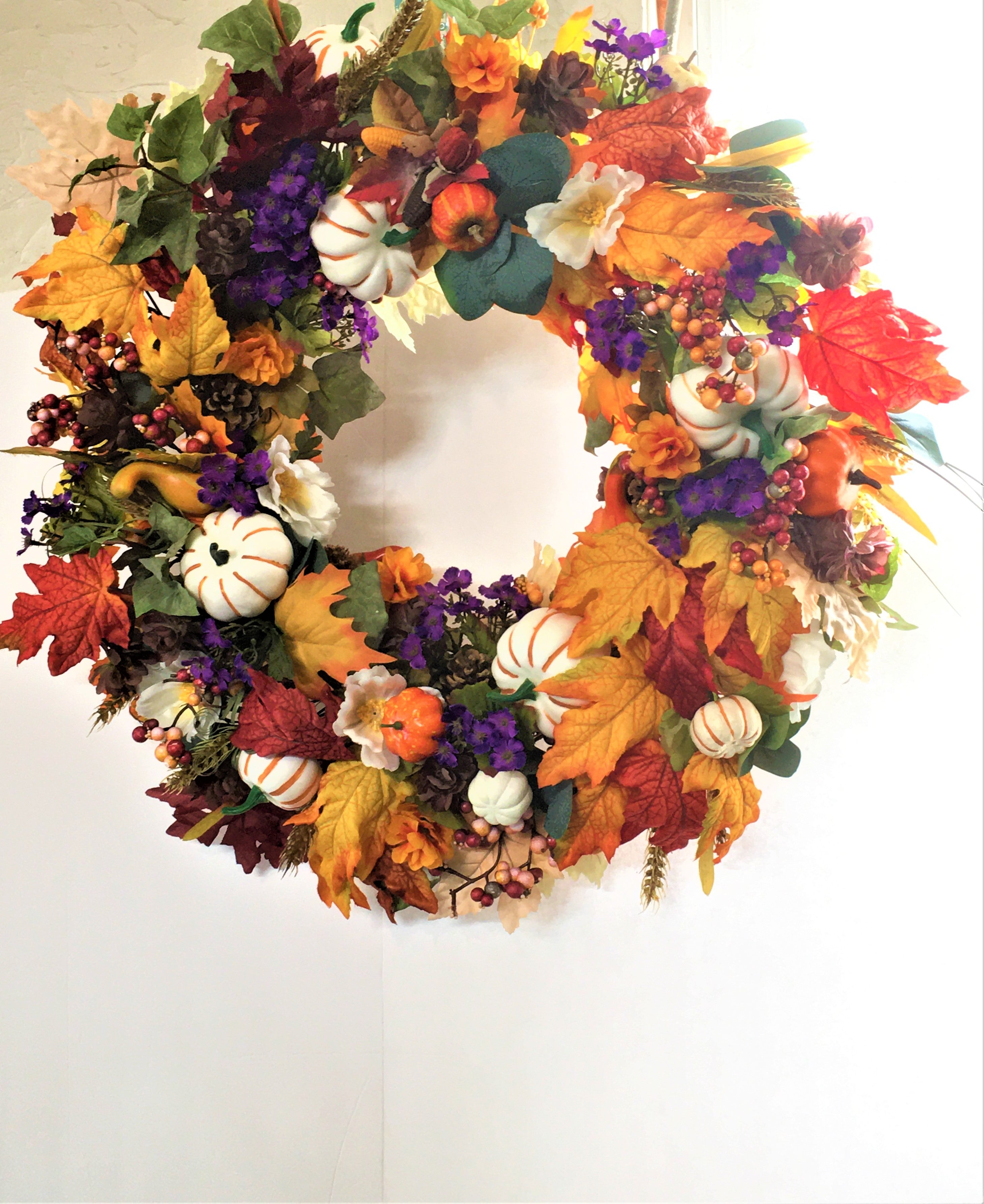 Fall Harvest Berry Wreath,  26"