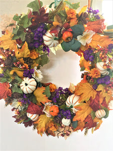 Fall Harvest Berry Wreath,  26"