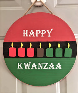 Kwanzaa  Home Decor- Holiday Decor 13" Diameter