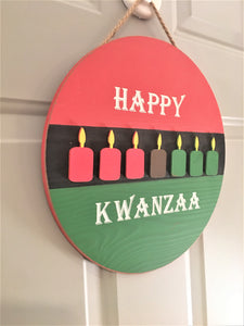 Kwanzaa  Home Decor- Holiday Decor 13" Diameter