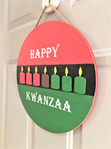 Kwanzaa  Home Decor- Holiday Decor 13" Diameter
