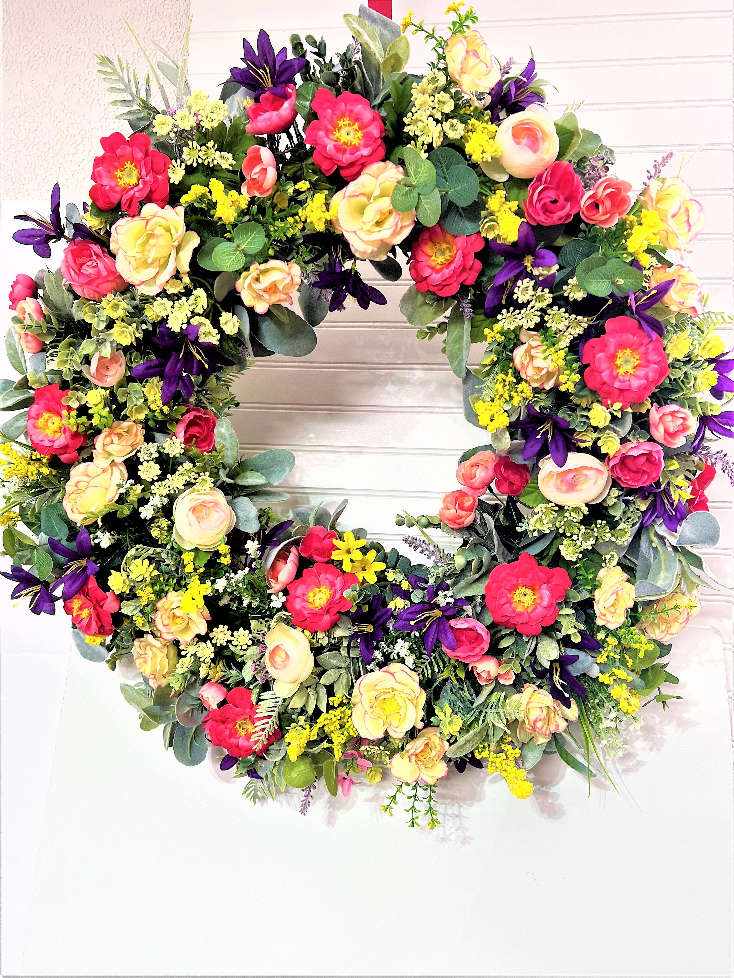 Harmony Spring  Color Wreath  30"