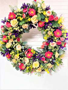 Harmony Spring  Color Wreath  30"