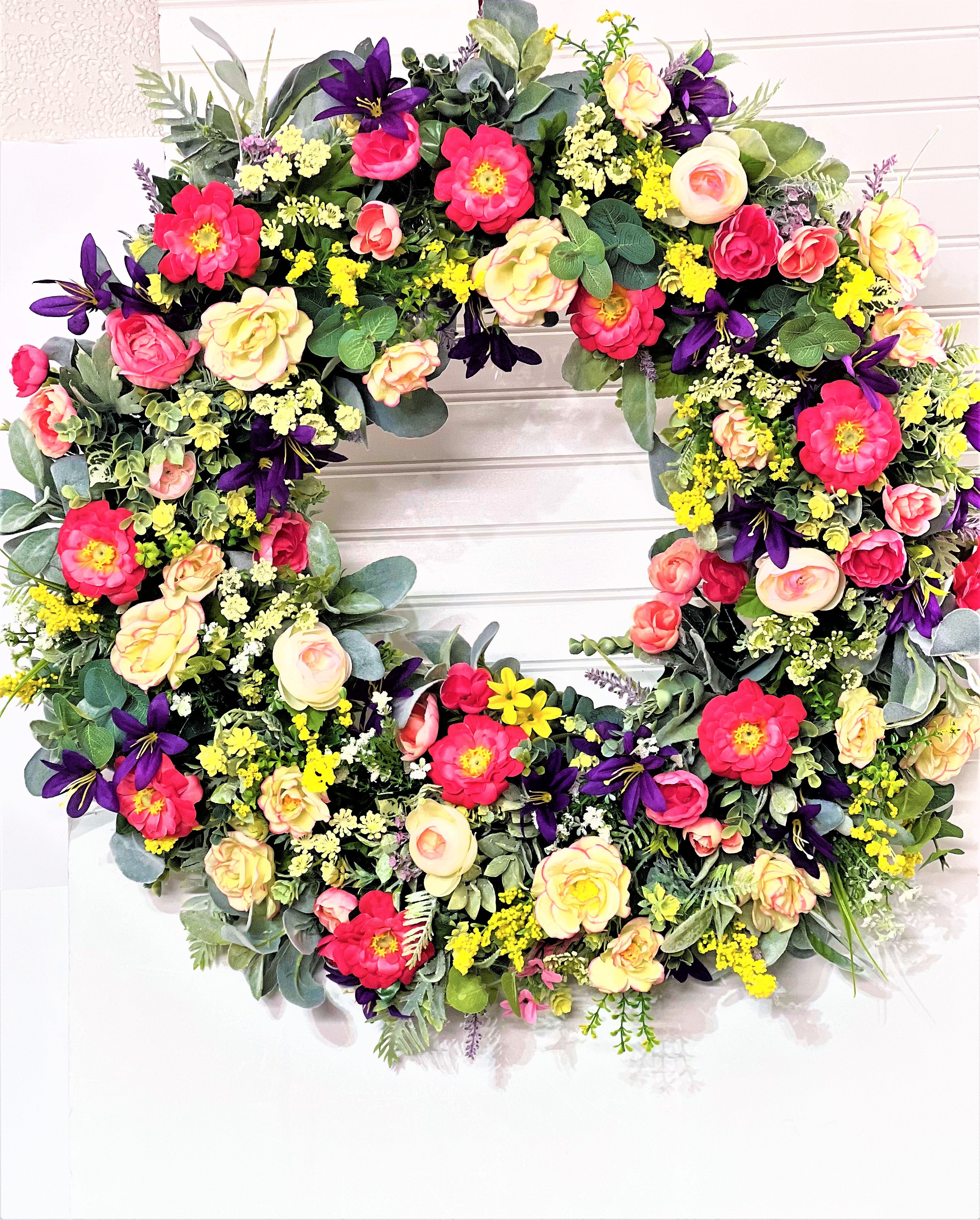 Harmony Spring  Color Wreath  30"