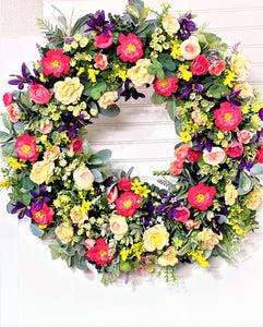 Harmony Spring  Color Wreath  30"