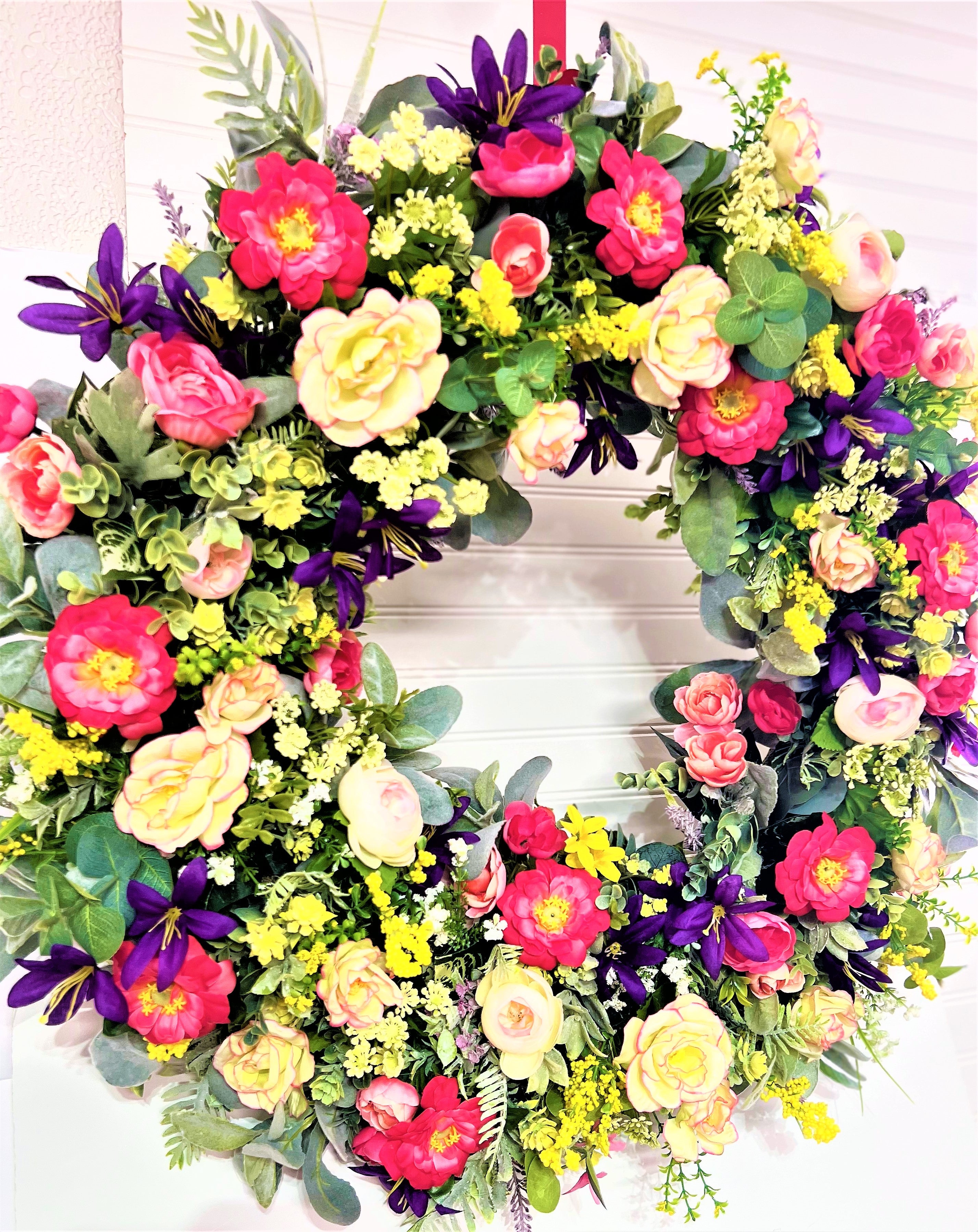 Harmony Spring  Color Wreath  30"
