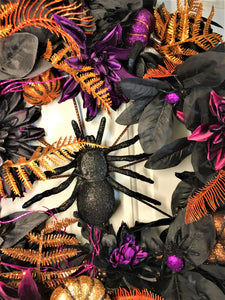 Spider Halloween Wreath 22"