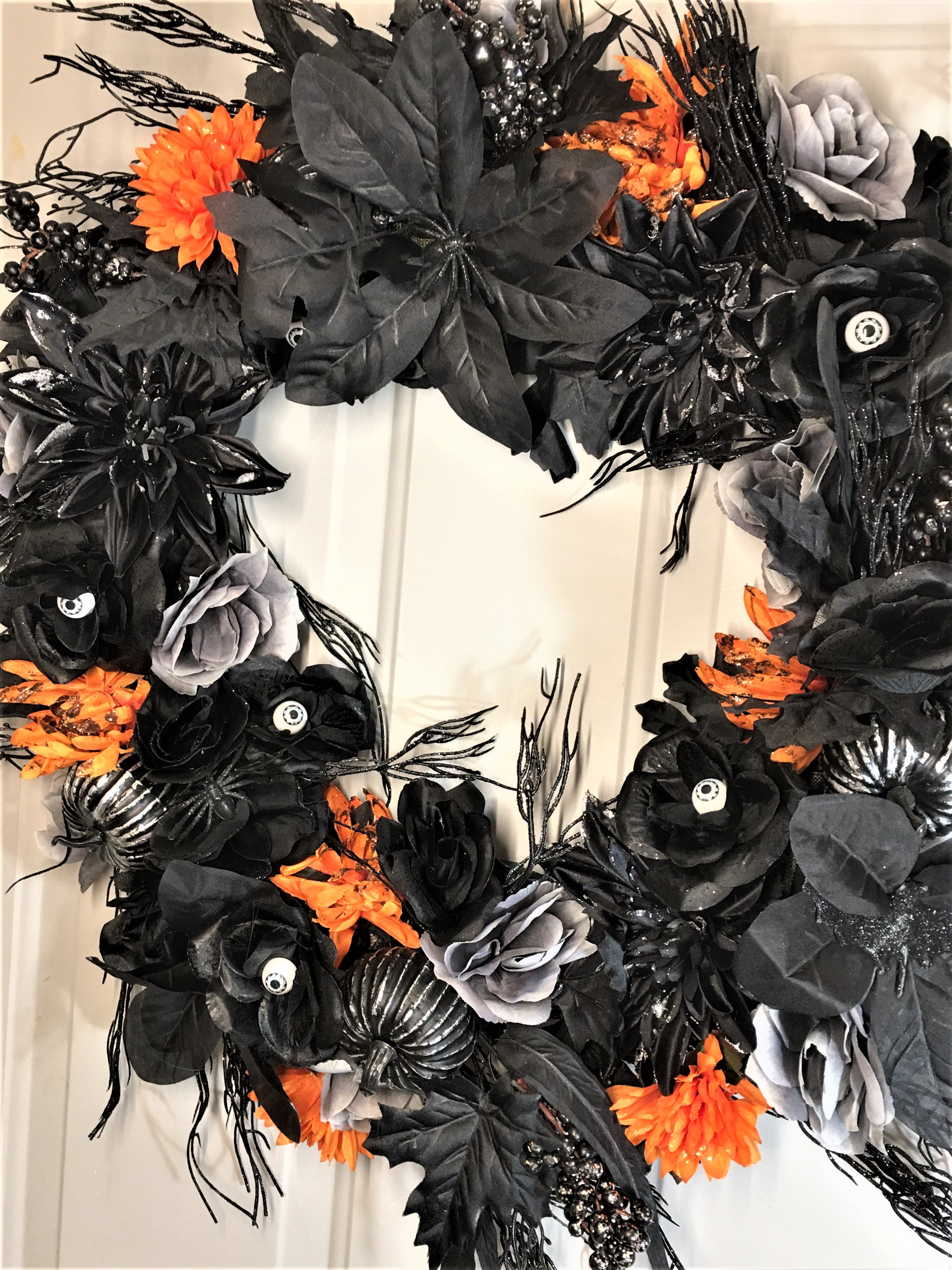 I got An Eye On You Halloween Wreath, 25"