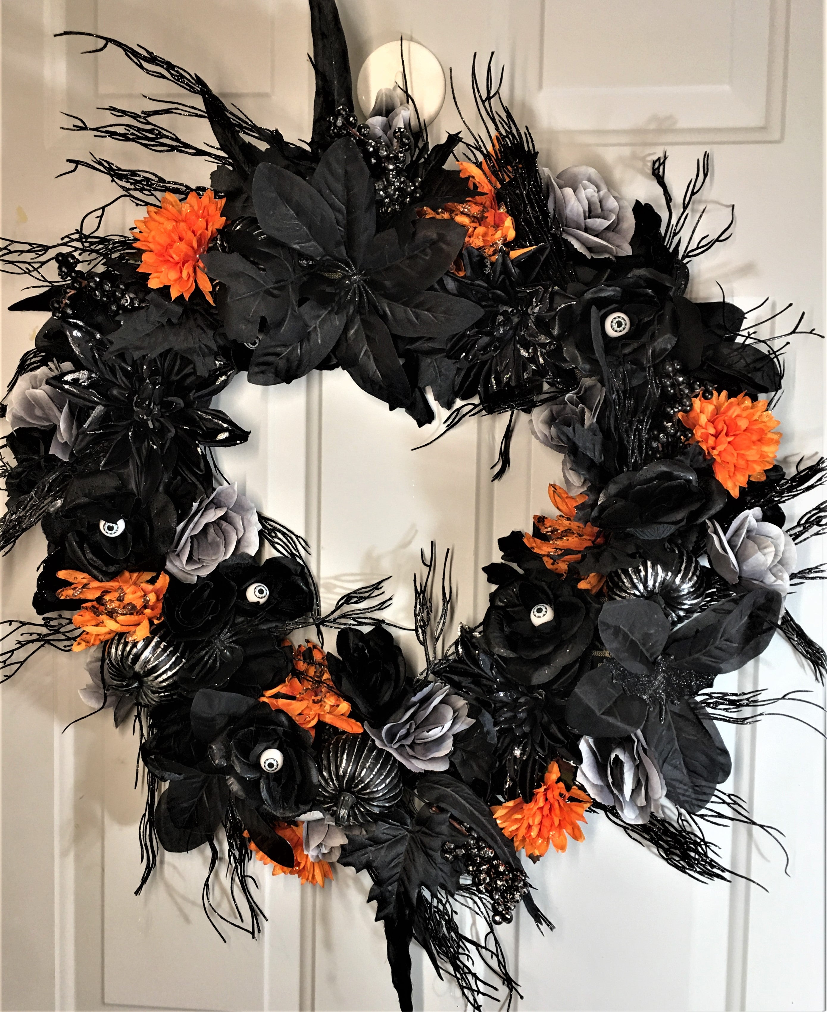 I got An Eye On You Halloween Wreath, 25"