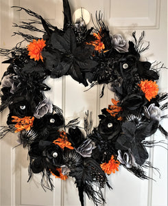 I got An Eye On You Halloween Wreath, 25"