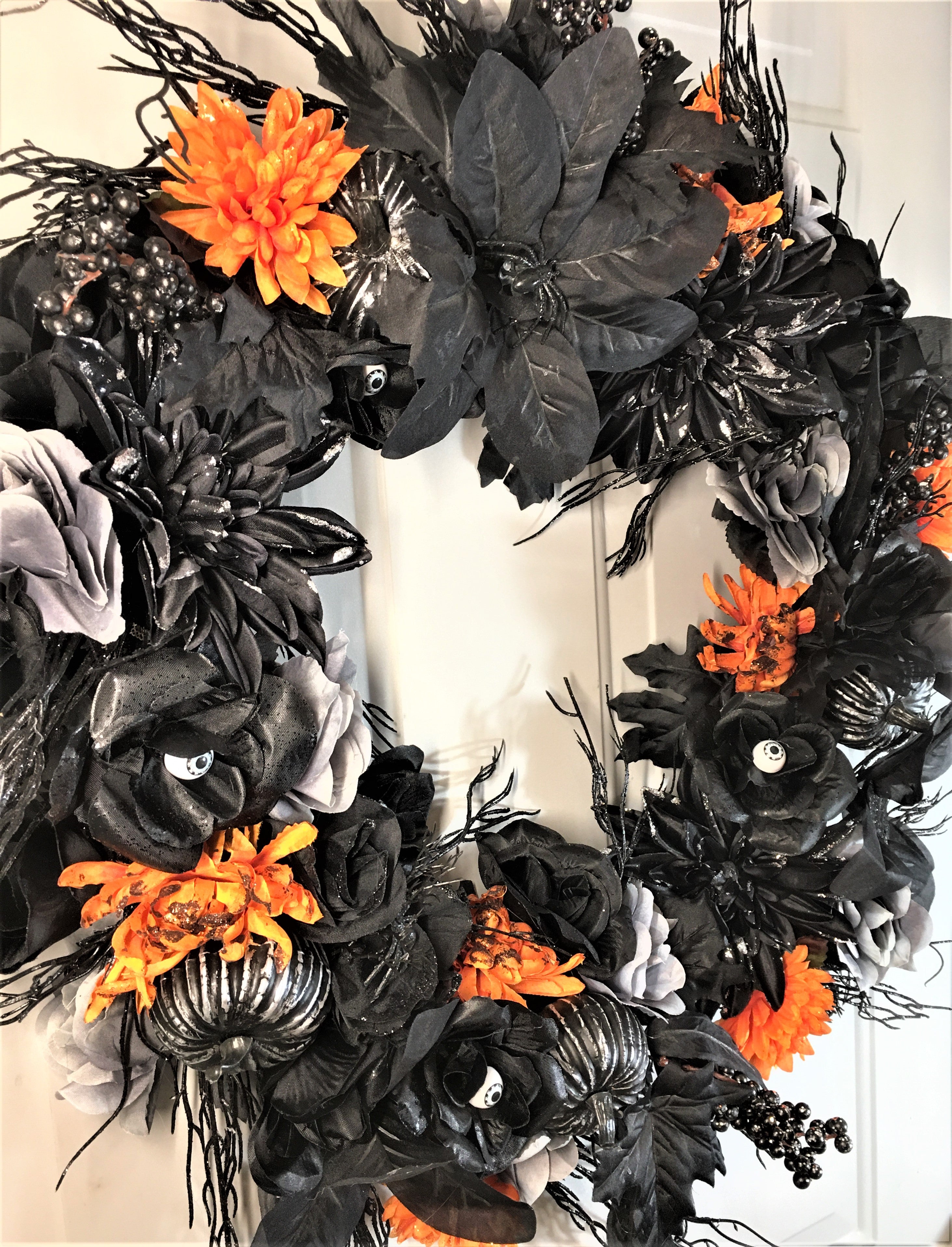 I got An Eye On You Halloween Wreath, 25"