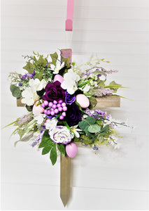 Eeaster-Joy To The World Easter Cross 24" L X 15" W