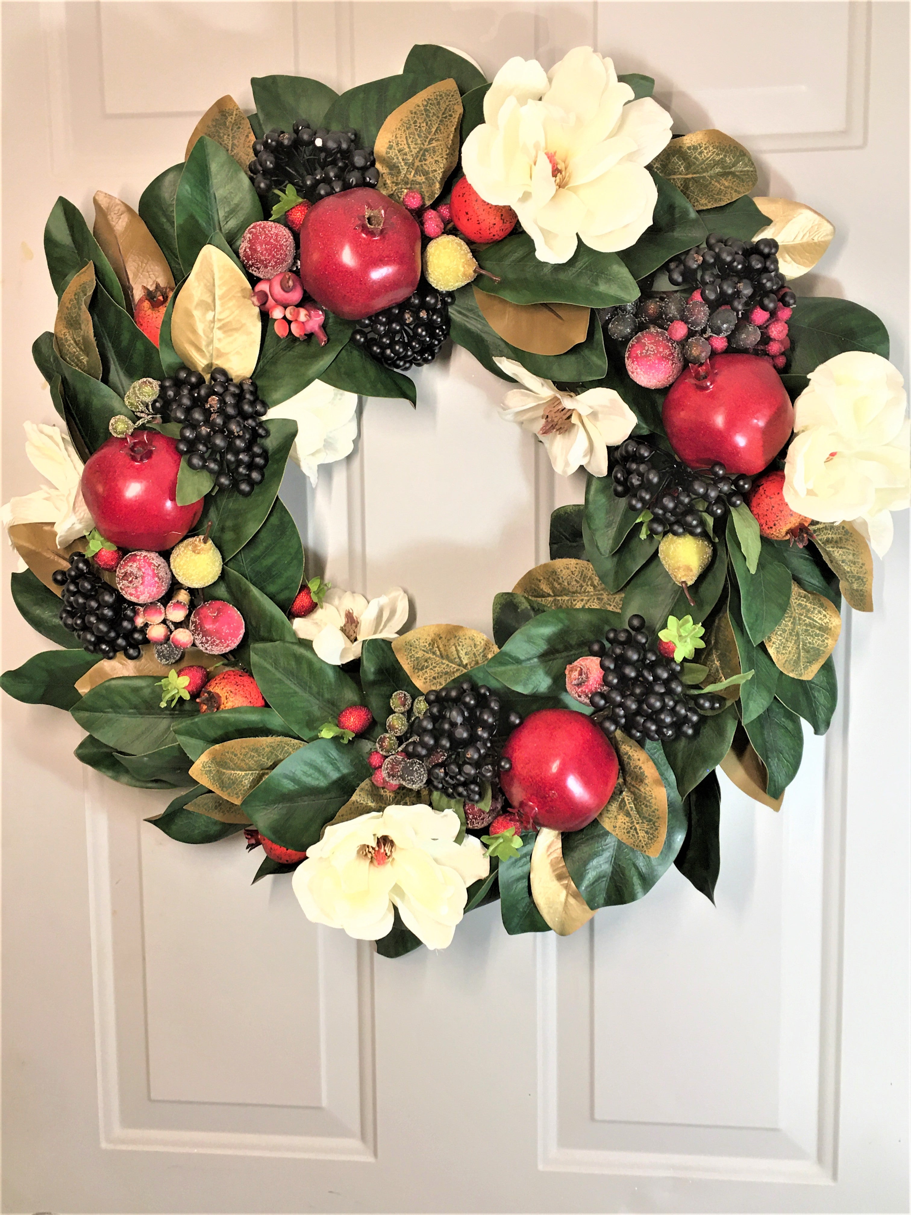 All Seasons Magnolia Wreath 26"