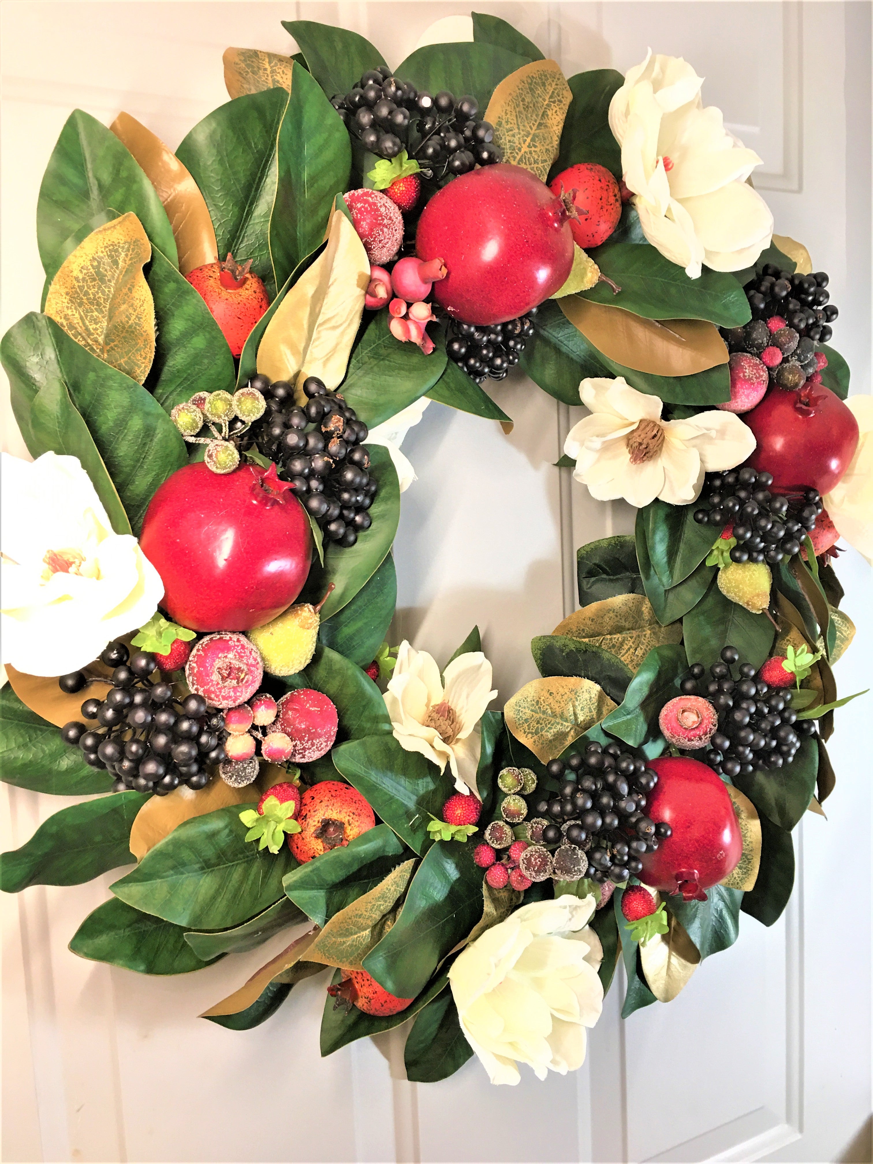 All Seasons Magnolia Wreath 26"