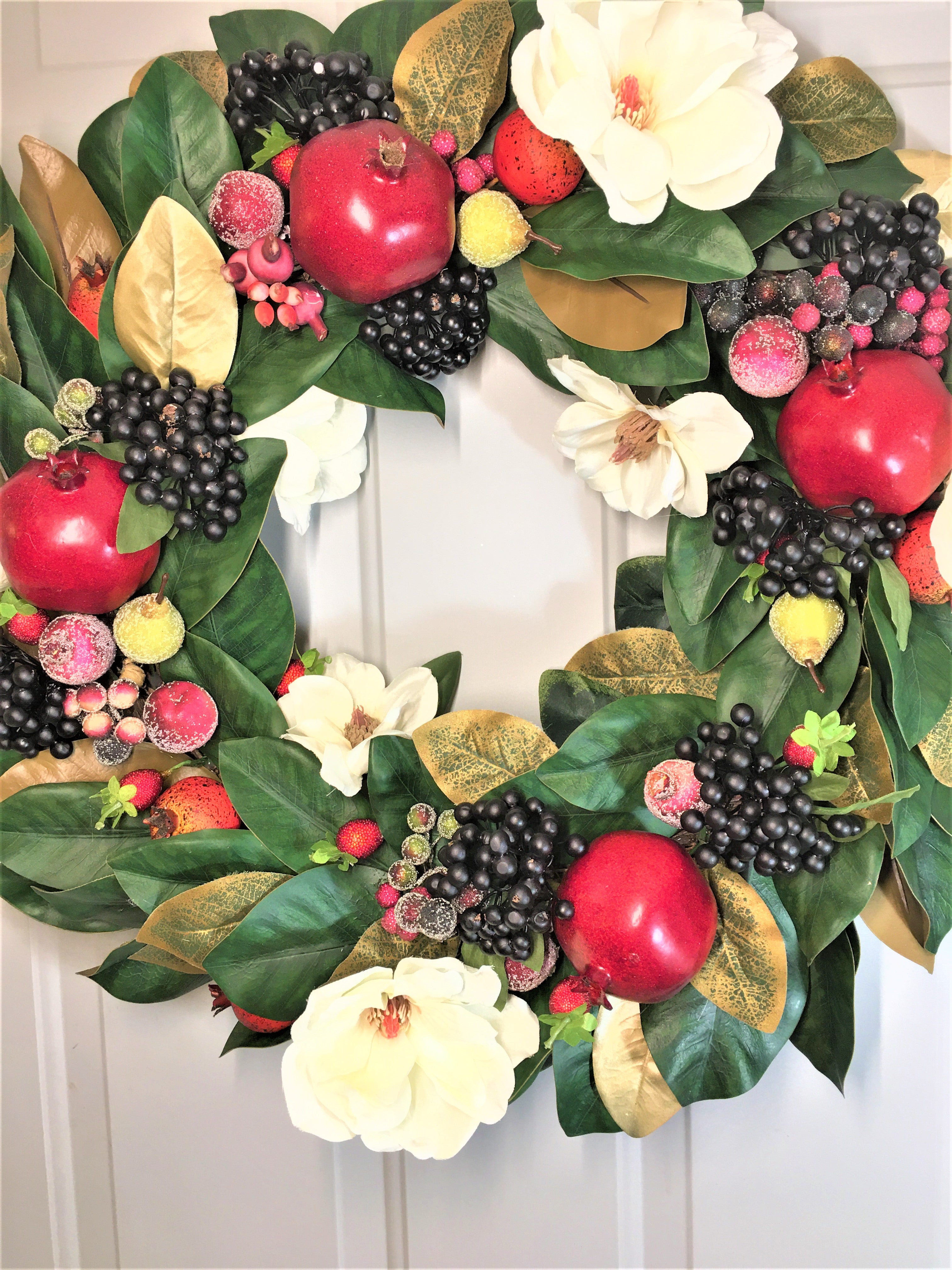 All Seasons Magnolia Wreath 26"