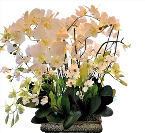 Centerpiece- Exotic & Graceful Orchid Centerpiece, 25"H X 30W X12" Base