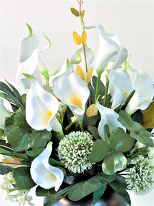 Posh & Luxe Real Touch Silk Calla Lily Centerpiece Vase 20" H X 12"W X 8" Vase