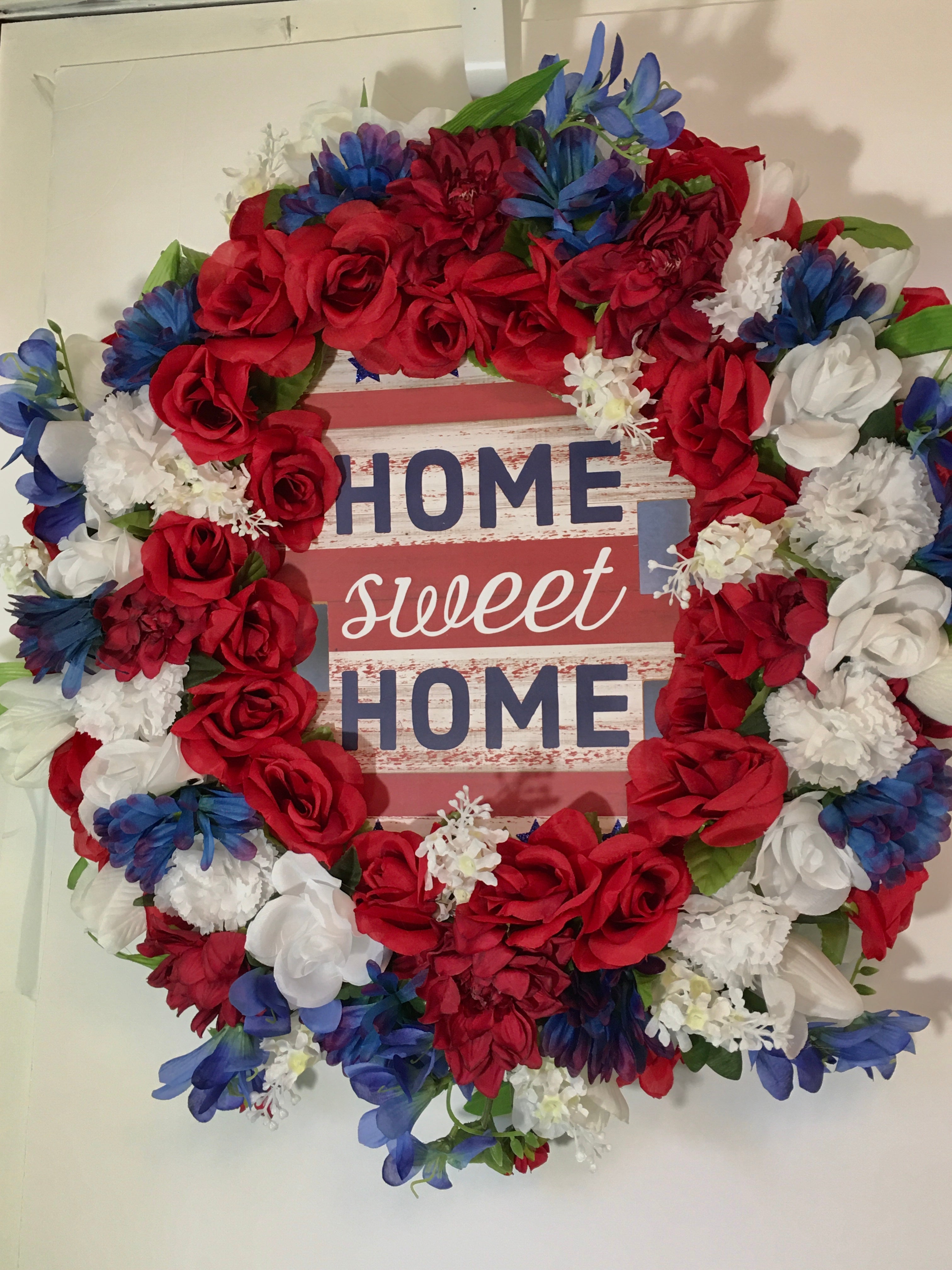 Home Sweet Home Wreath 25"