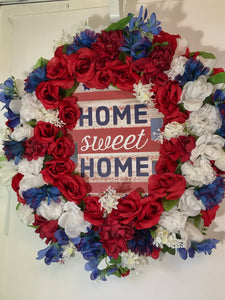 Home Sweet Home Wreath 25"