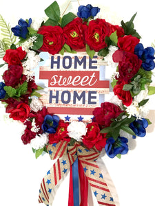 Home Sweet Home Wreath 25"