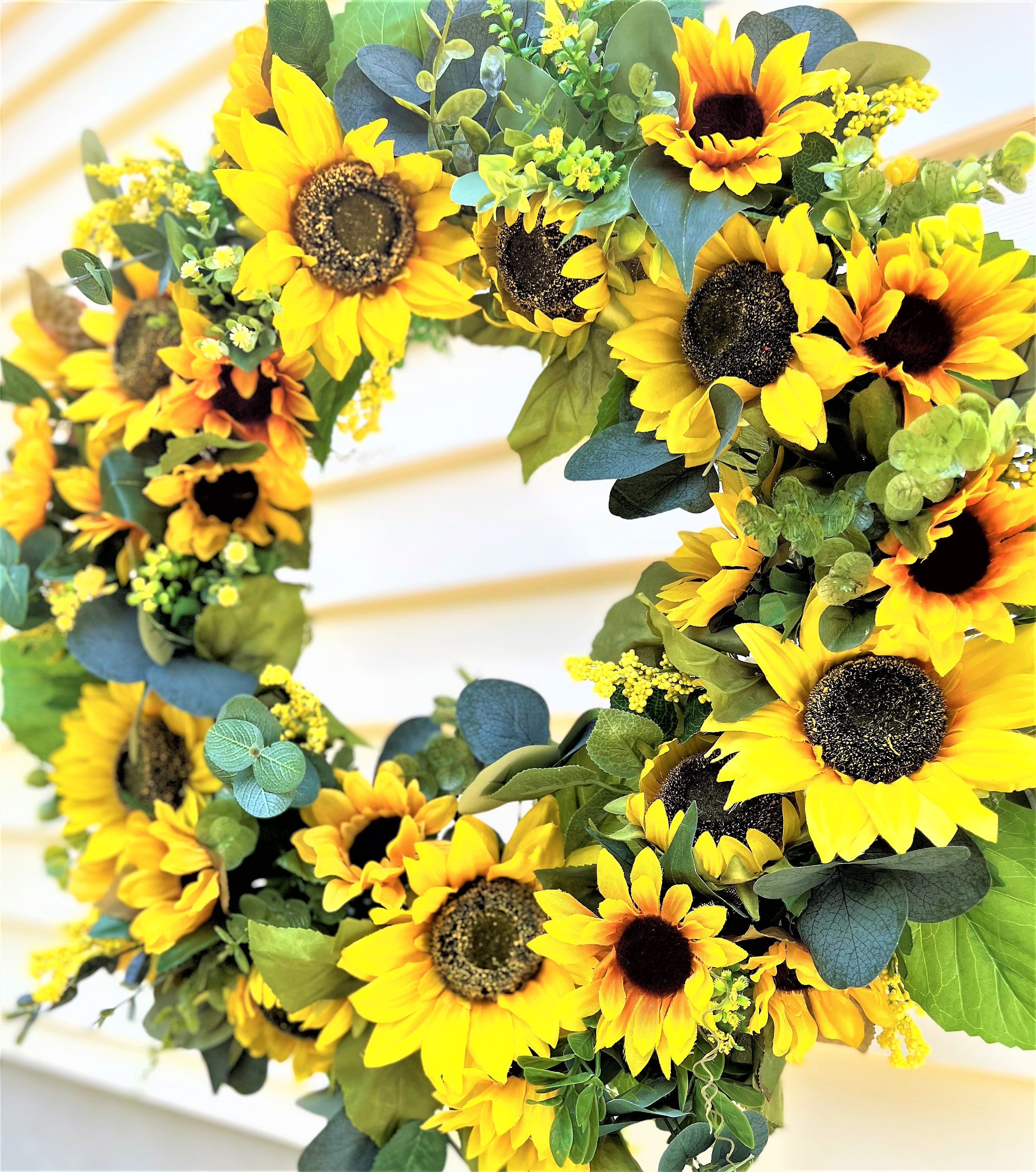 Sunflower Wreath 24 Inches Diameter