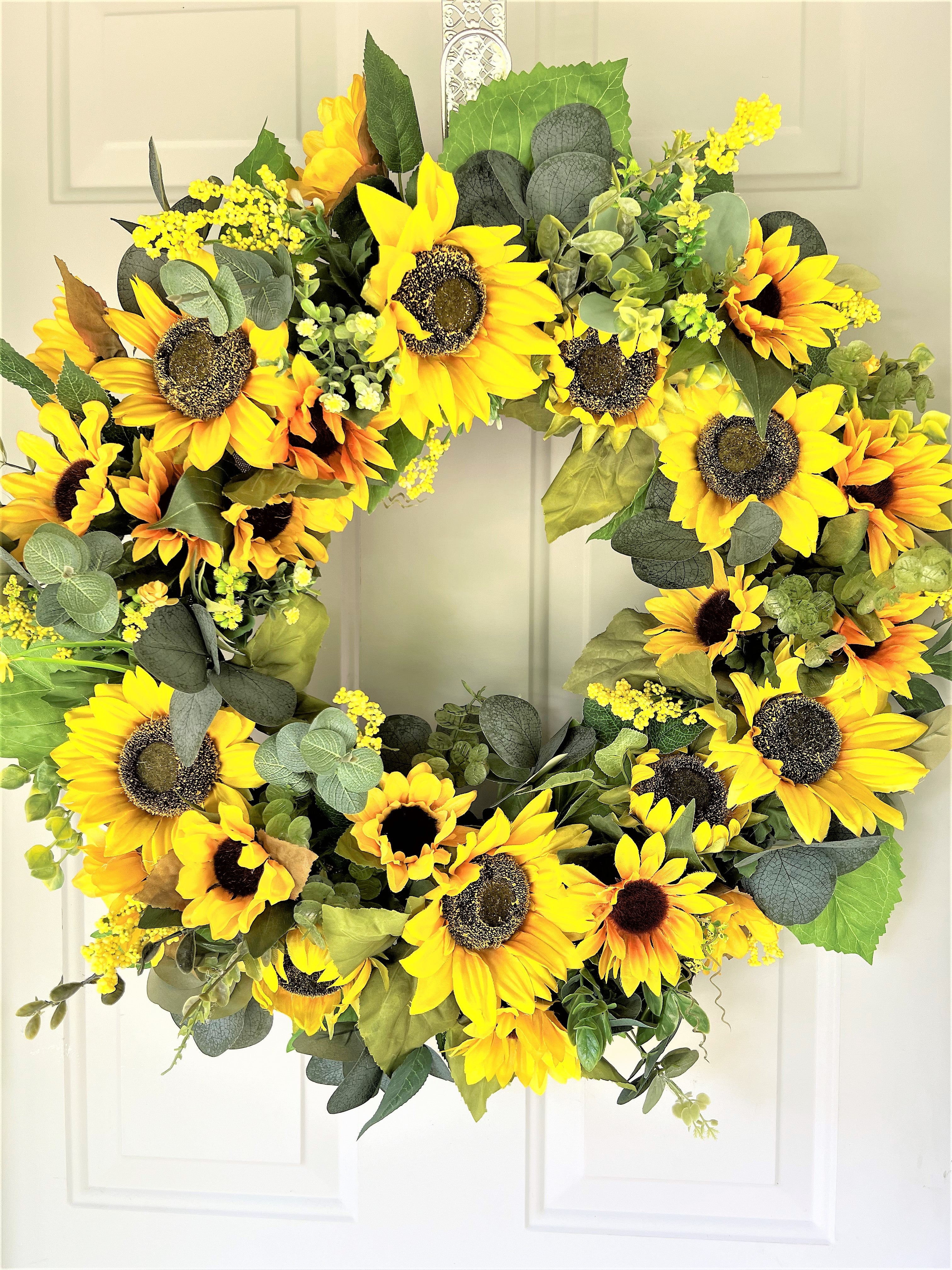 Sunflower Wreath 25 Inches Diameter
