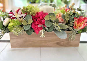 Candle Centerpiece Spring Summer-Arrangement- Approx. 24"