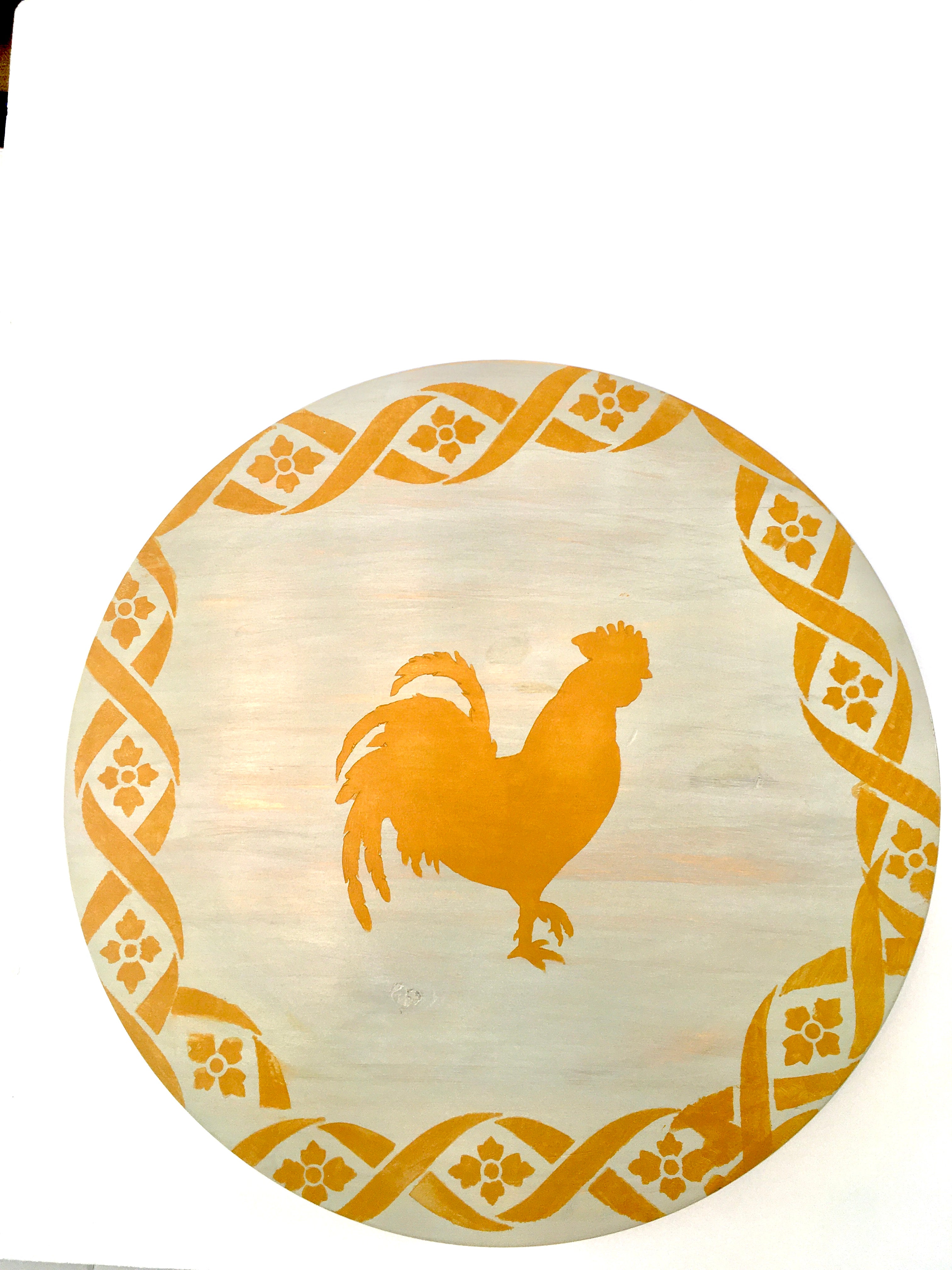 Rooster Lazy Susan Turntable 18"