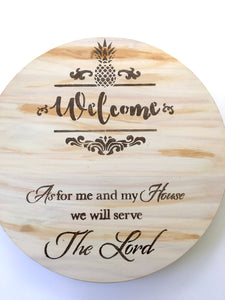 Serve The Lord Lazy Susan Turntable 18"