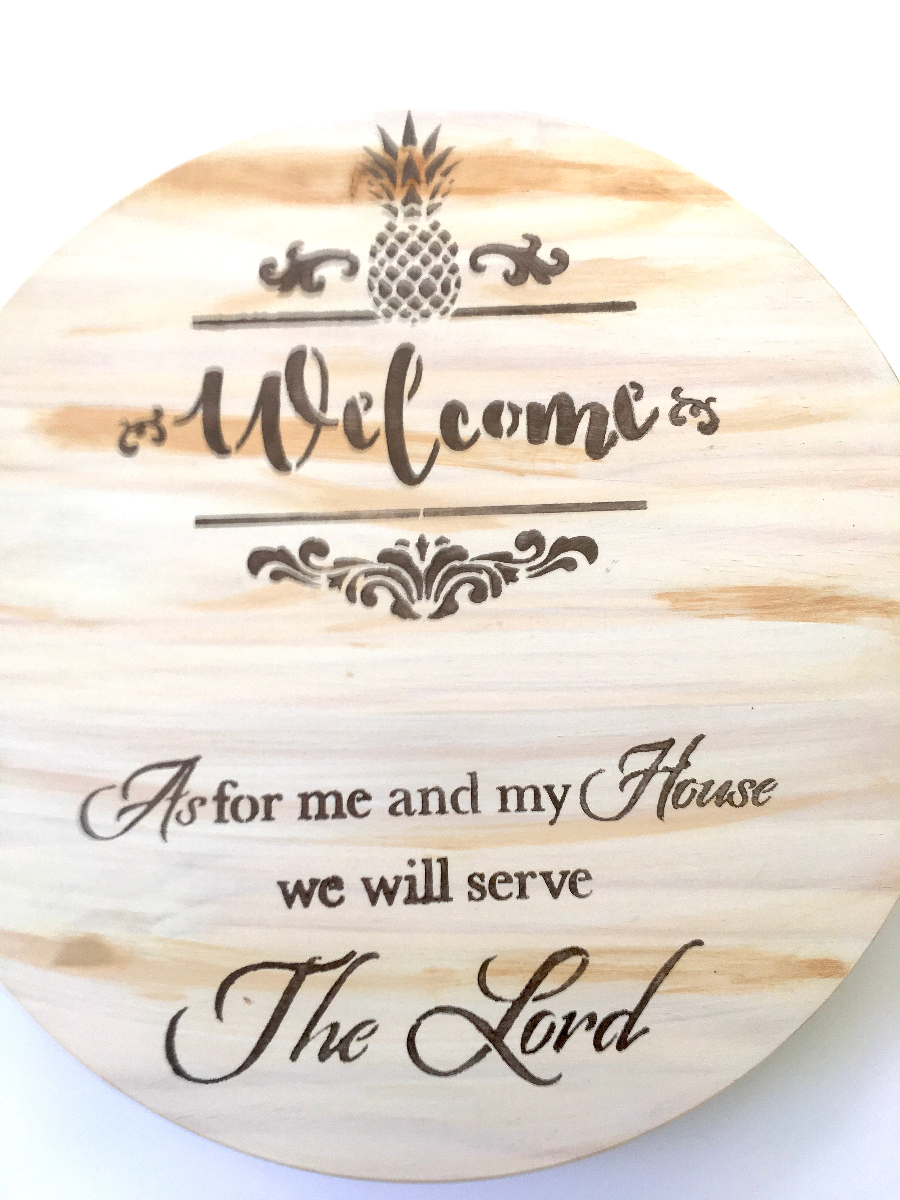 Serve The Lord Lazy Susan Turntable 18"